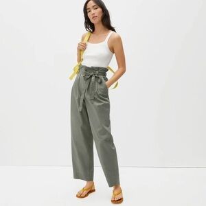 Everlane The Paper Bag Pant in dried sage size small